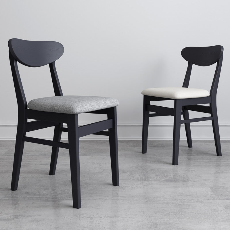 Sillas de comedor estilo moderno Sillas de cocina sin brazos con patas de madera