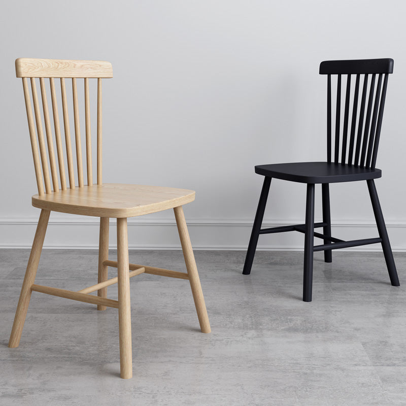 Sillas de comedor estilo moderno Sillas de cocina sin brazos con patas de madera