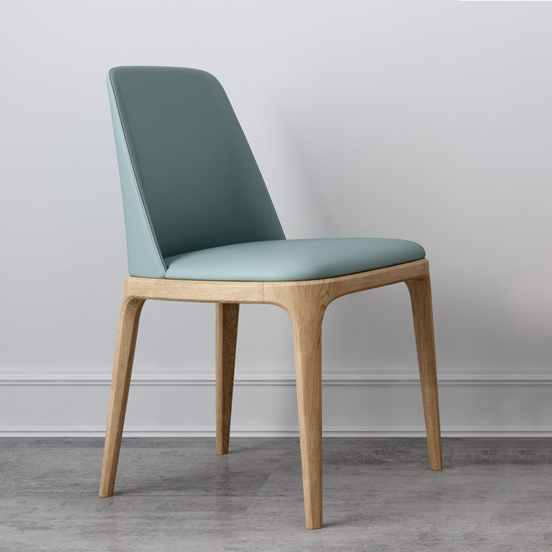 Sillas de comedor estilo moderno Sillas de cocina sin brazos con patas de madera