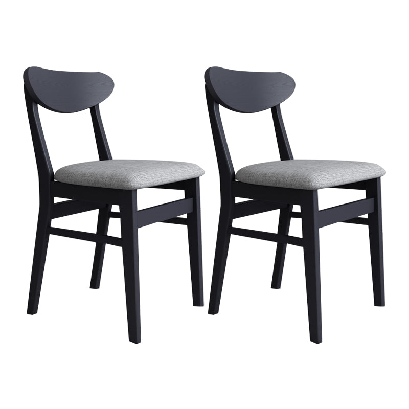 Sillas de comedor estilo moderno Sillas de cocina sin brazos con patas de madera