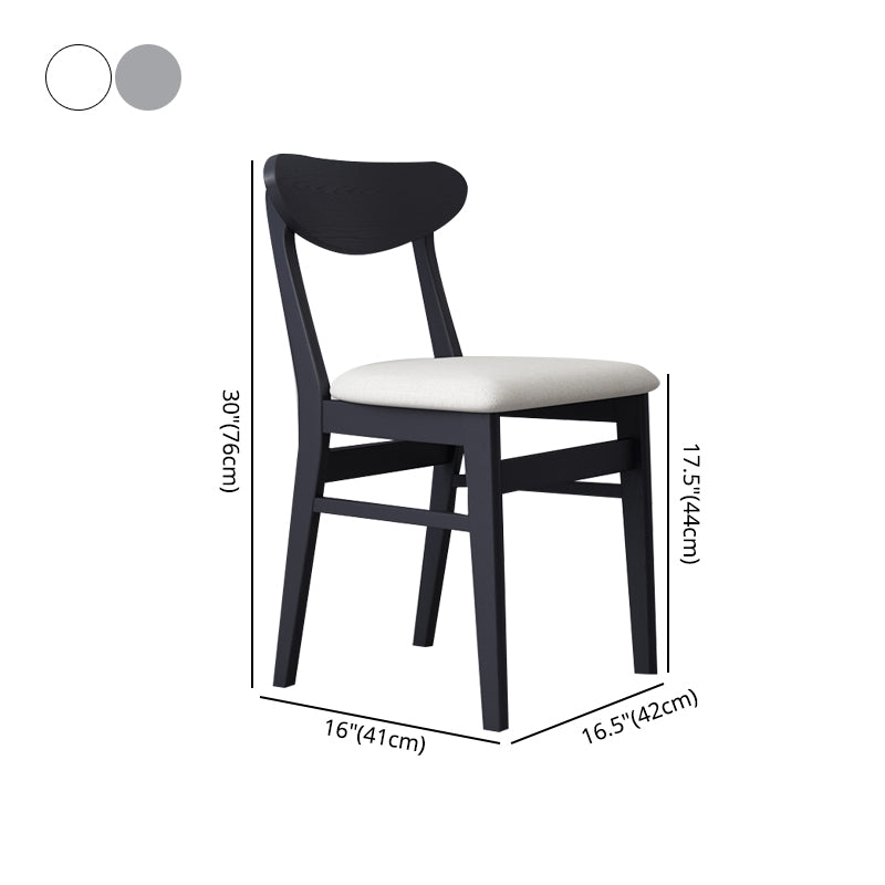 Sillas de comedor estilo moderno Sillas de cocina sin brazos con patas de madera