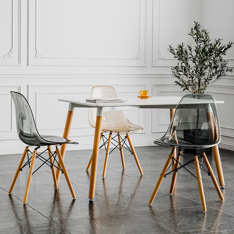 Sedia da pranzo in legno nordico sedia a bracciola senza sala da pranzo per ristorante