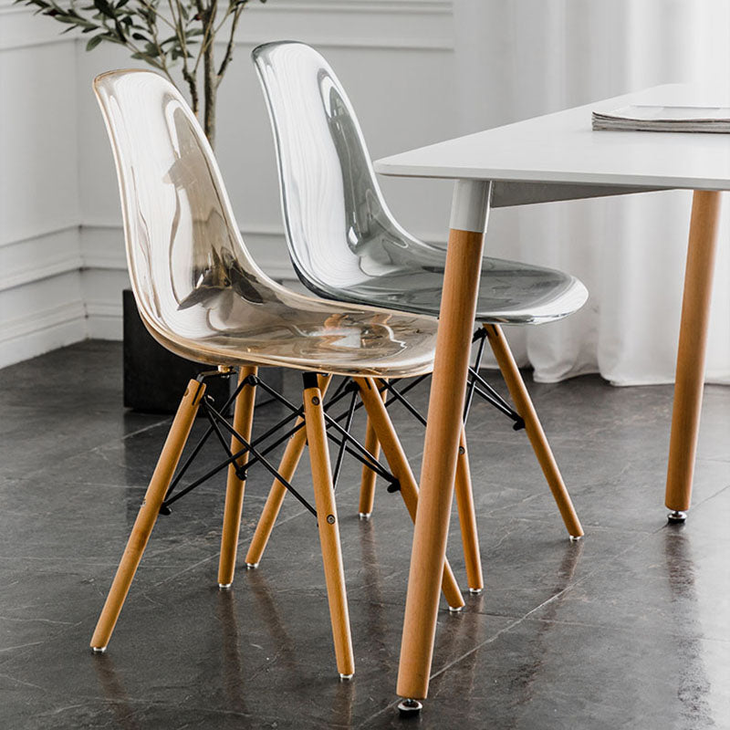 Sedia da pranzo in legno nordico sedia a bracciola senza sala da pranzo per ristorante