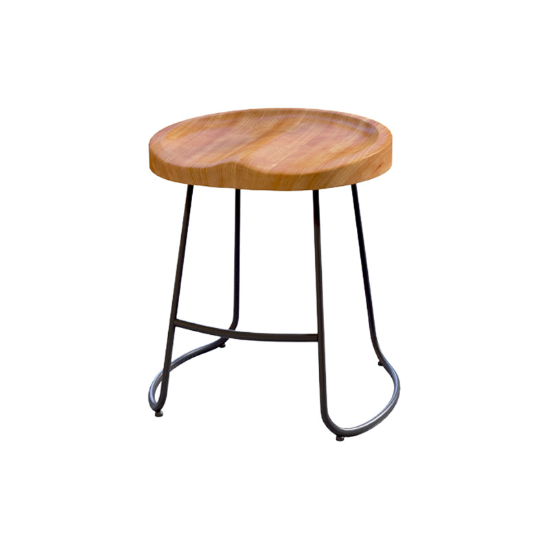 Modern Style Bar Stuhl konturierte Holzsitz Schlittenbeine Barhocker für Innenräume