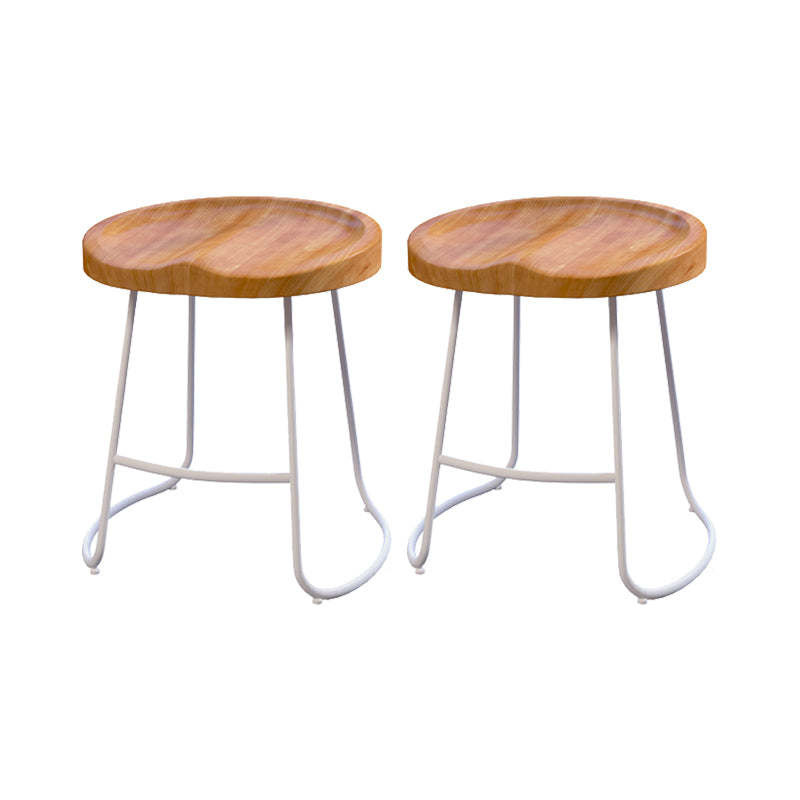 Modern Style Bar Stuhl konturierte Holzsitz Schlittenbeine Barhocker für Innenräume