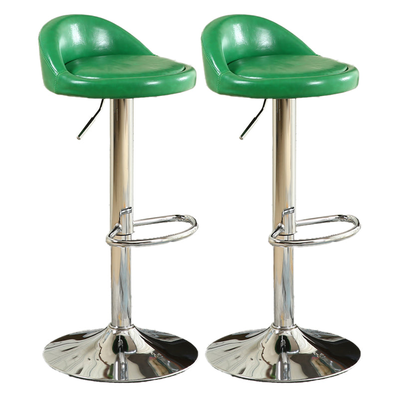 Tabouret de bar de style moderne avec repose-pieds, siège rond, hauteur réglable