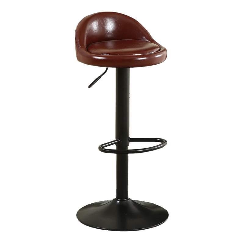 Tabouret de bar de style moderne avec repose-pieds, siège rond, hauteur réglable