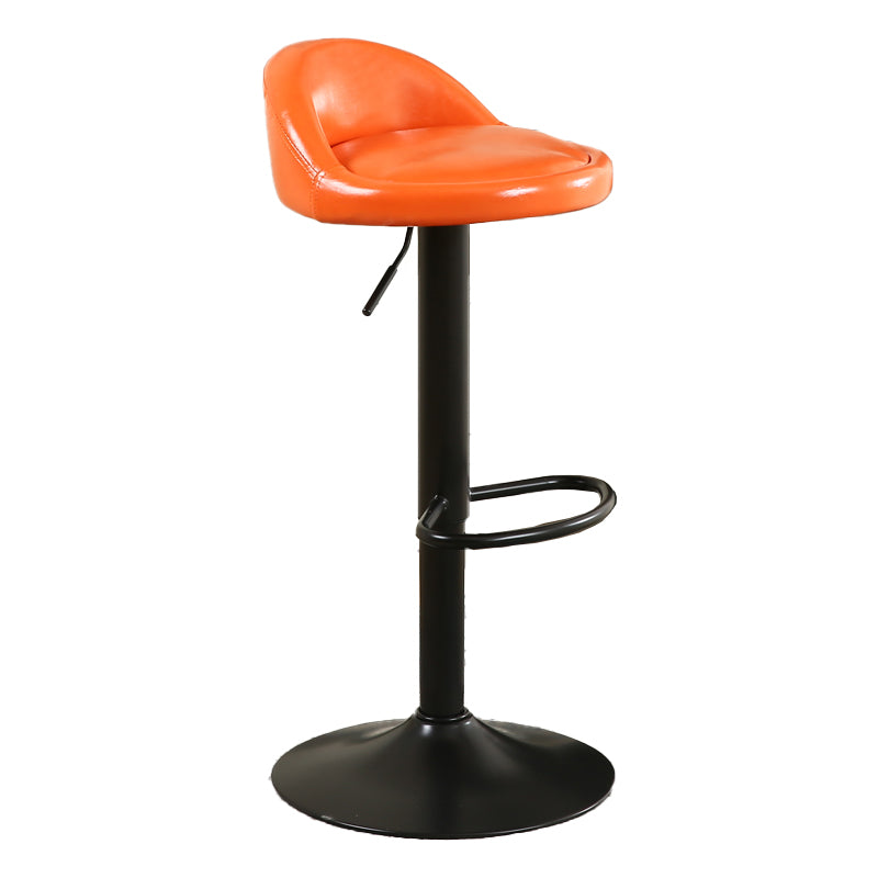 Tabouret de bar de style moderne avec repose-pieds, siège rond, hauteur réglable