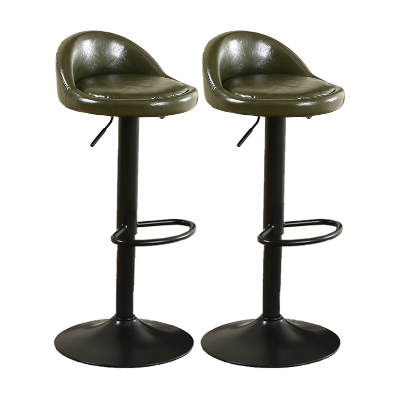 Tabouret de bar de style moderne avec repose-pieds, siège rond, hauteur réglable