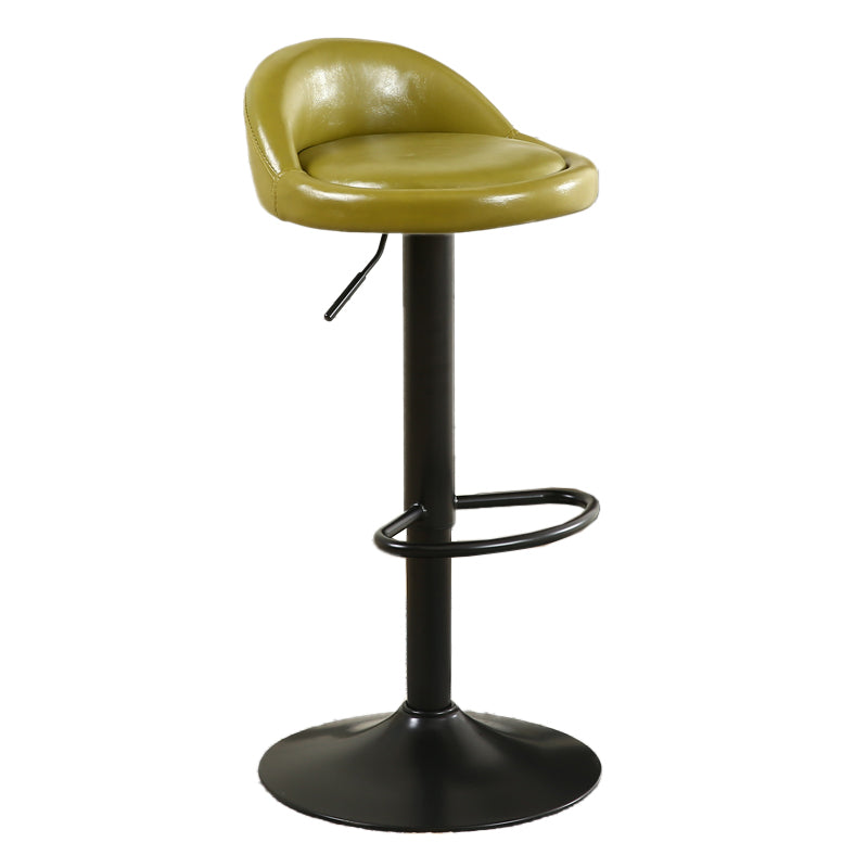 Tabouret de bar de style moderne avec repose-pieds, siège rond, hauteur réglable
