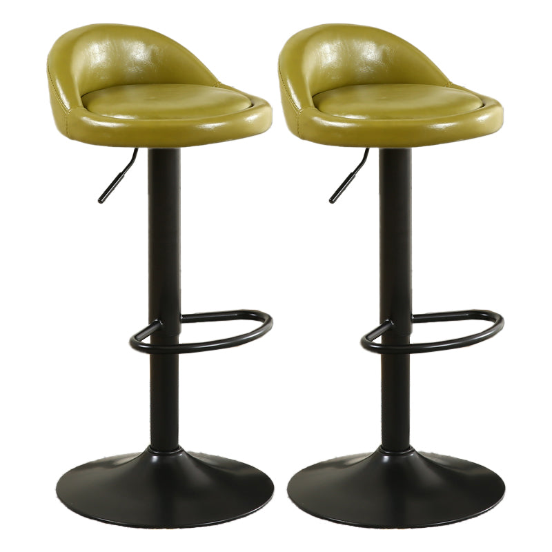 Tabouret de bar de style moderne avec repose-pieds, siège rond, hauteur réglable