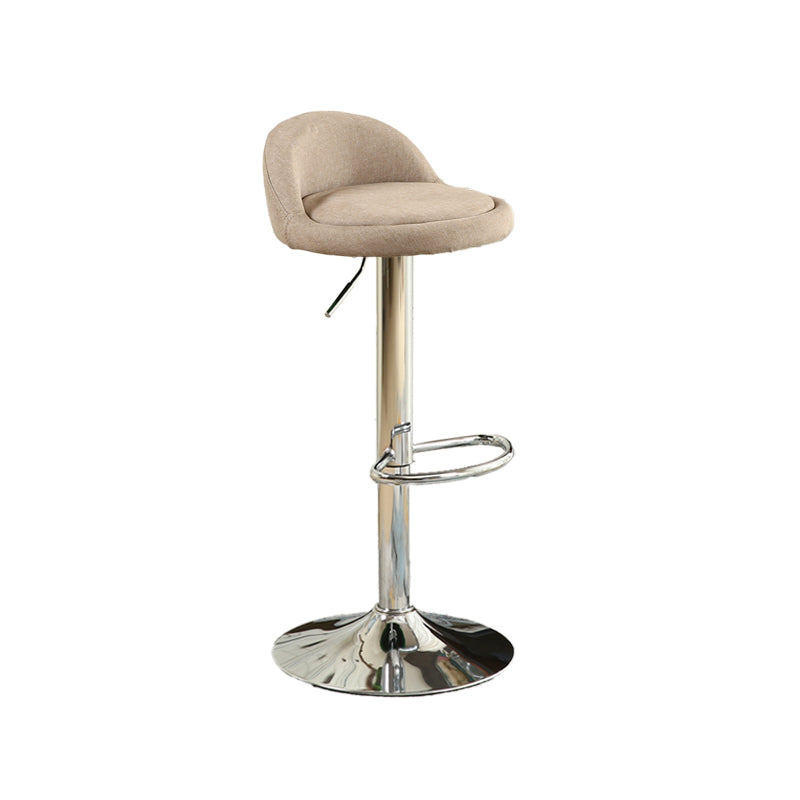 Tabouret de bar de style moderne avec repose-pieds, siège rond, hauteur réglable