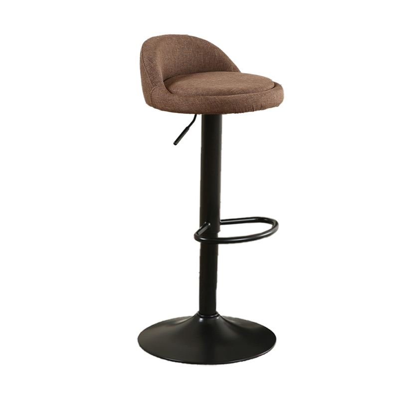 Tabouret de bar de style moderne avec repose-pieds, siège rond, hauteur réglable