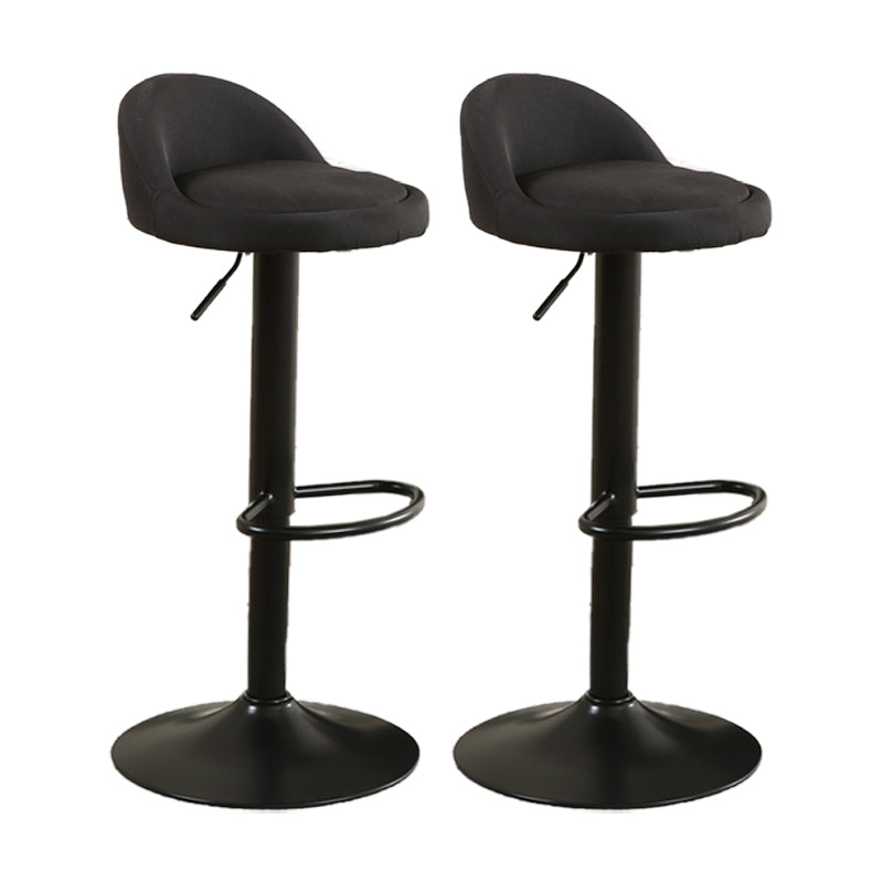 Tabouret de bar de style moderne avec repose-pieds, siège rond, hauteur réglable