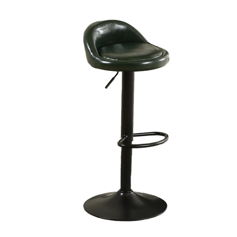 Tabouret de bar de style moderne avec repose-pieds, siège rond, hauteur réglable