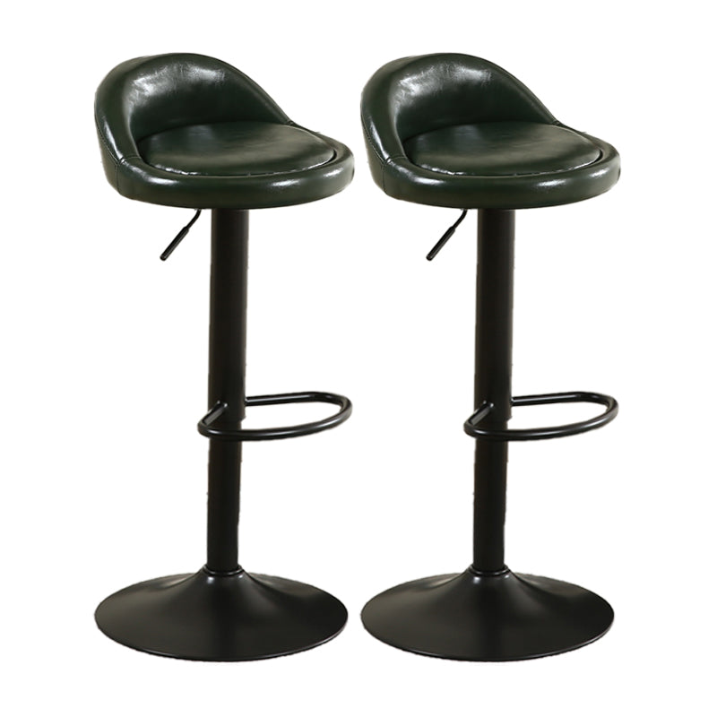 Tabouret de bar de style moderne avec repose-pieds, siège rond, hauteur réglable