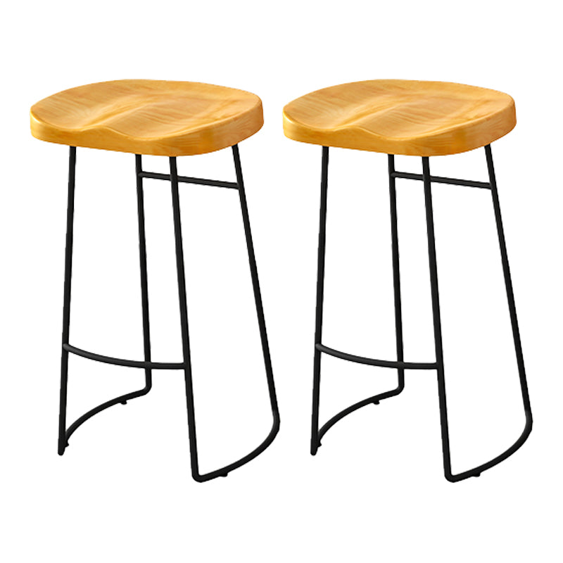Taburete de bar de estilo moderno con reposapiés, patas de hierro, taburete para restaurante y bar