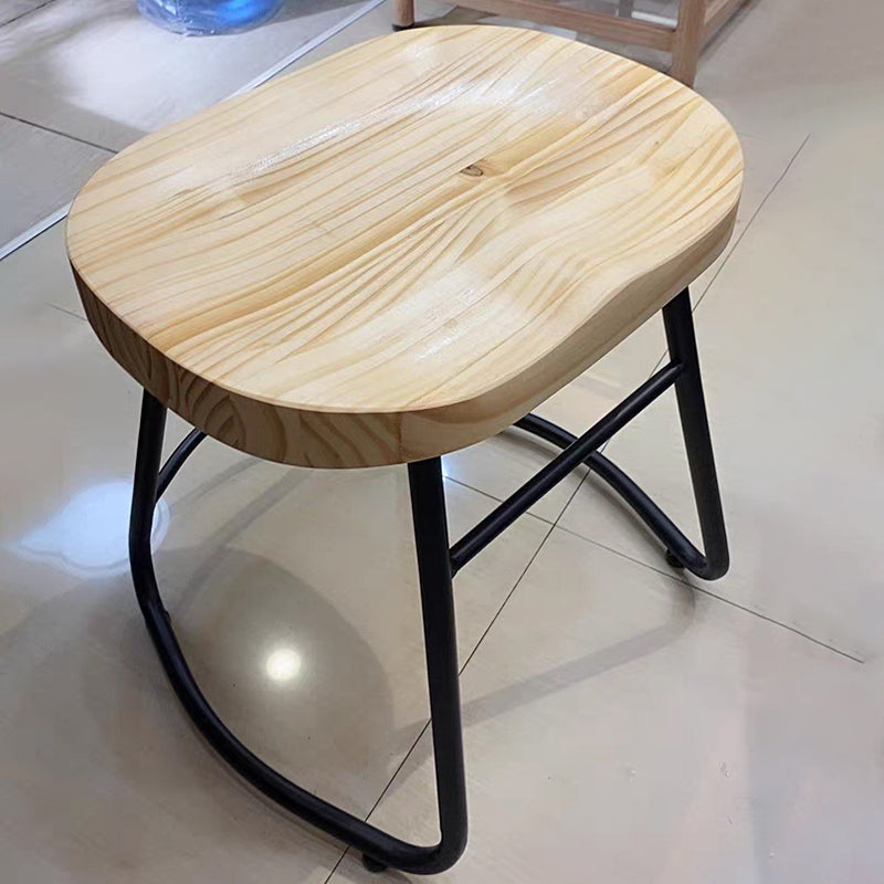 Taburete de bar de estilo moderno con reposapiés, patas de hierro, taburete para restaurante y bar