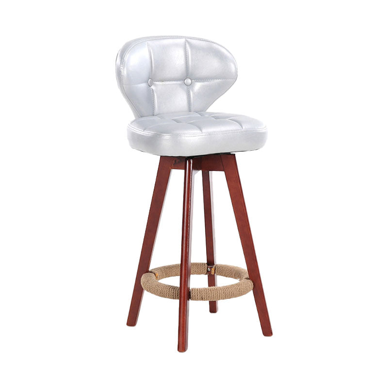 Taburete de mostrador de asiento cuadrado de madera de estilo escandinavo para barras cuadradas para bar de cocina