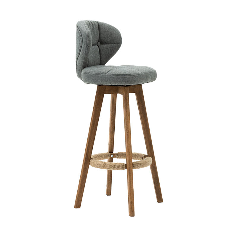 Taburete de mostrador de asiento cuadrado de madera de estilo escandinavo para barras cuadradas para bar de cocina