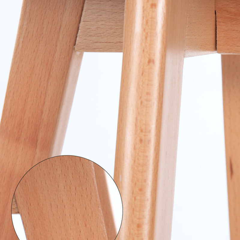 Taburete de mostrador de asiento cuadrado de madera de estilo escandinavo para barras cuadradas para bar de cocina