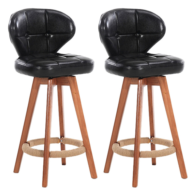 Taburete de mostrador de asiento cuadrado de madera de estilo escandinavo para barras cuadradas para bar de cocina