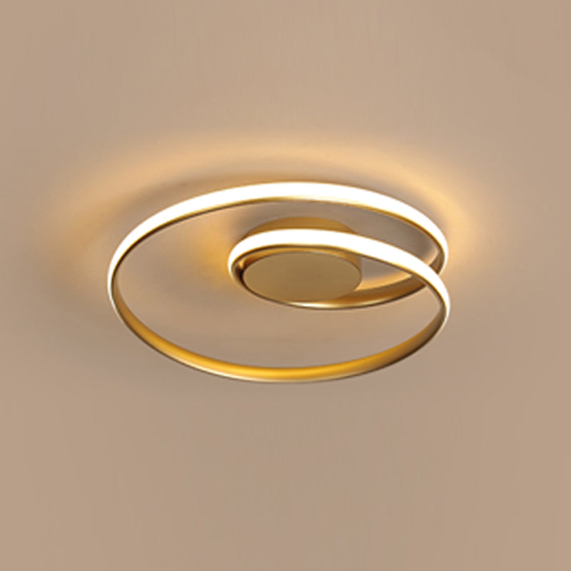 LED Ceiling Mounted Light Simplicity Flush Ceiling Light Fixtures with Silicone Shade