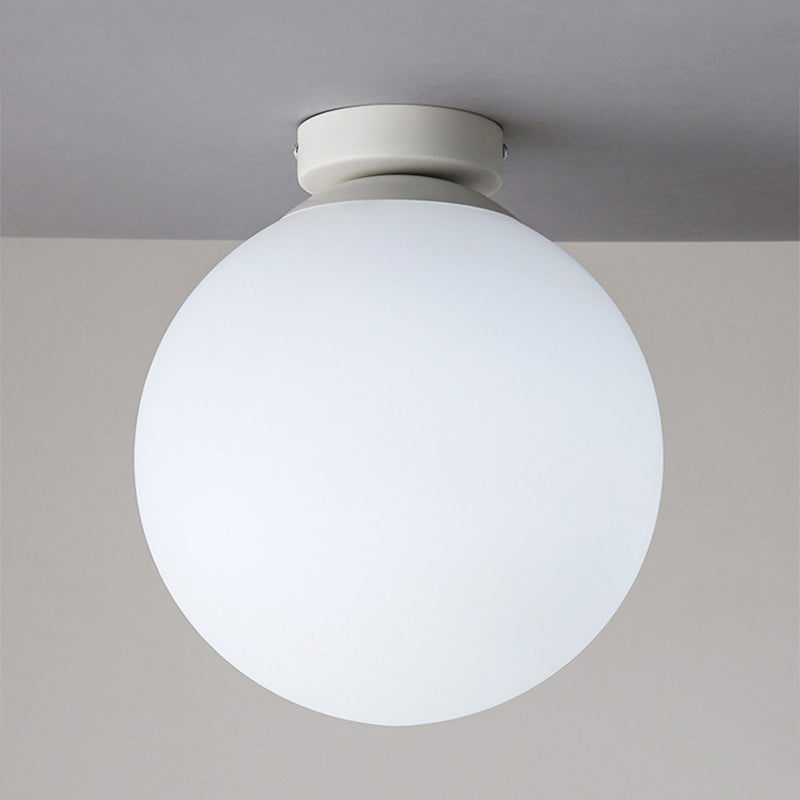 Plafonnier monté sur allée, plafonnier de style simple avec abat-jour en verre