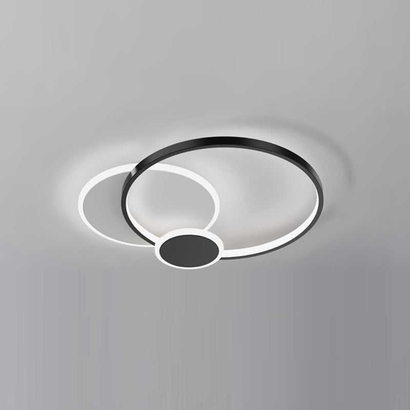 Luminaires de plafond encastrés contemporains à LED pour salon