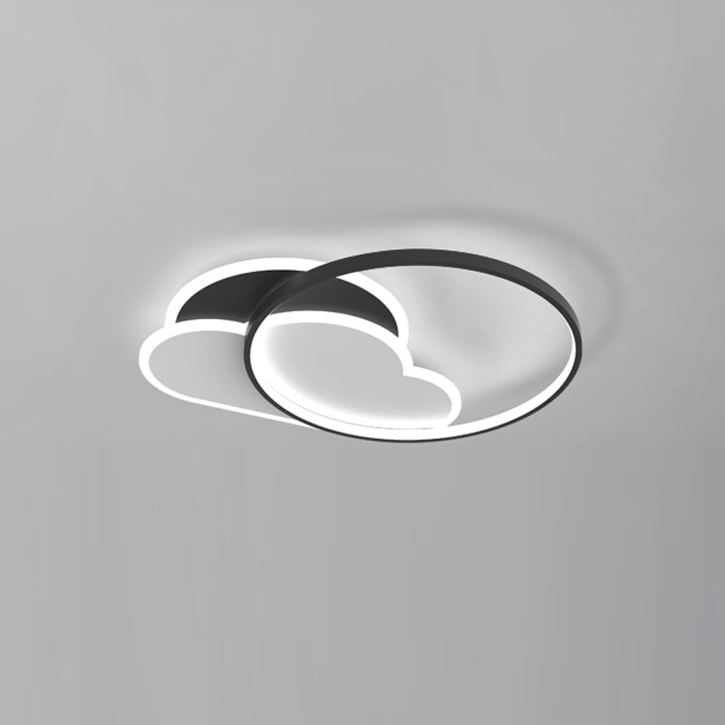 Luminaires de plafond encastrés contemporains à LED pour salon