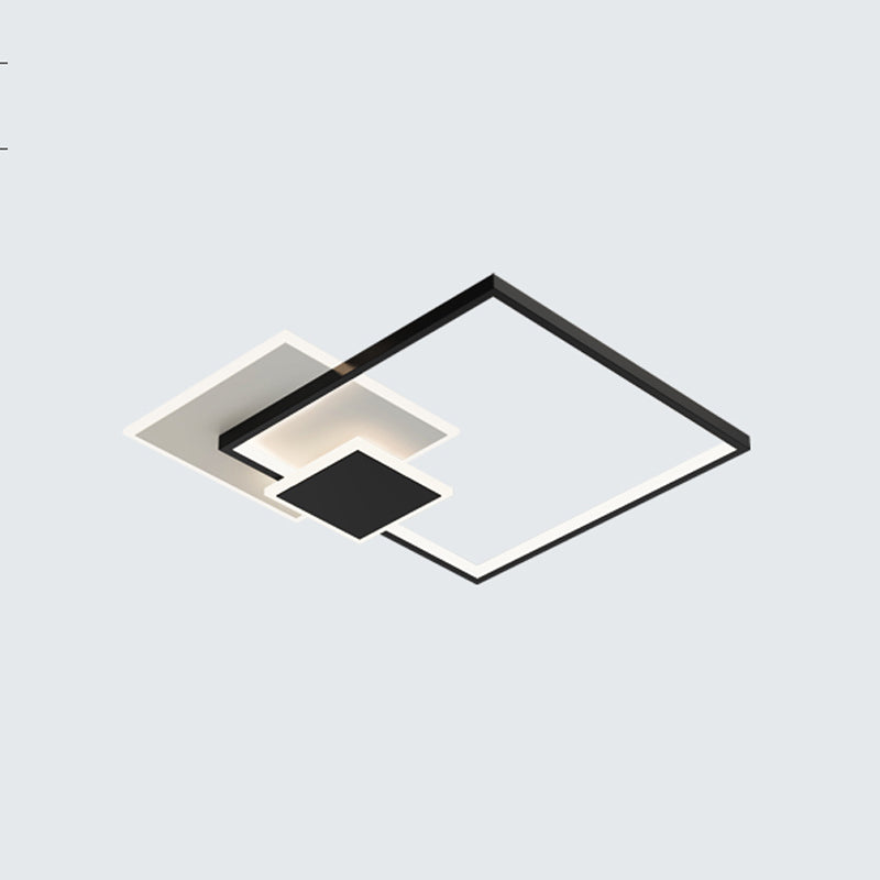 Luminaires de plafond encastrés contemporains à LED pour salon