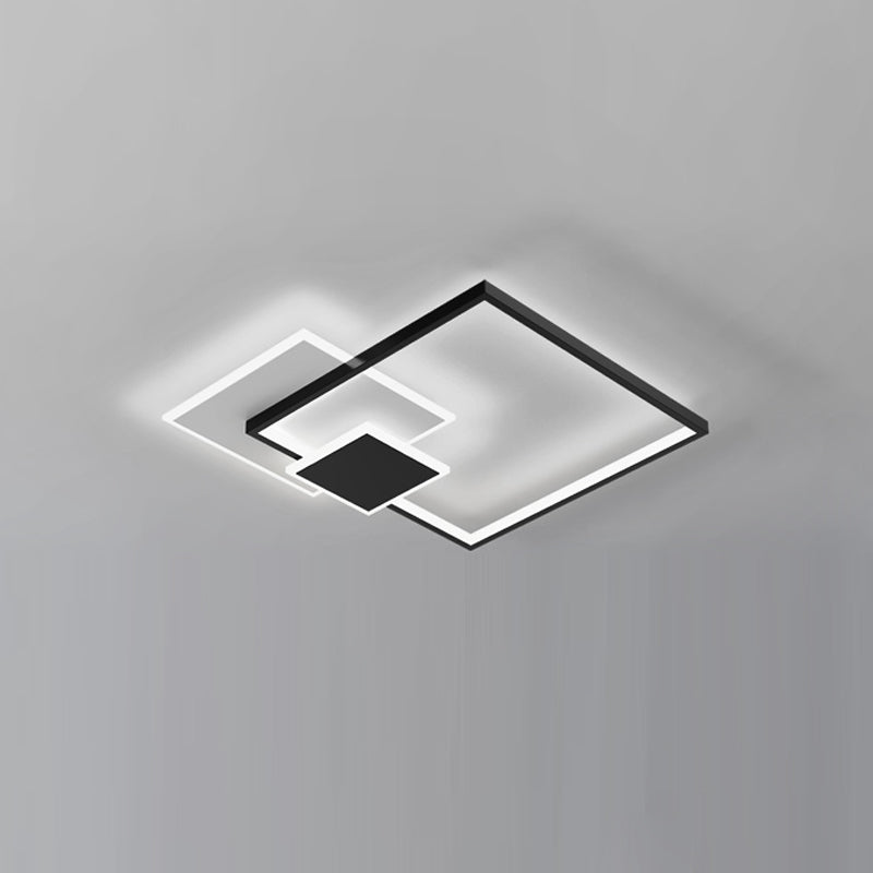 Luminaires de plafond encastrés contemporains à LED pour salon