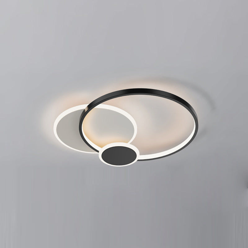 Luminaires de plafond encastrés contemporains à LED pour salon