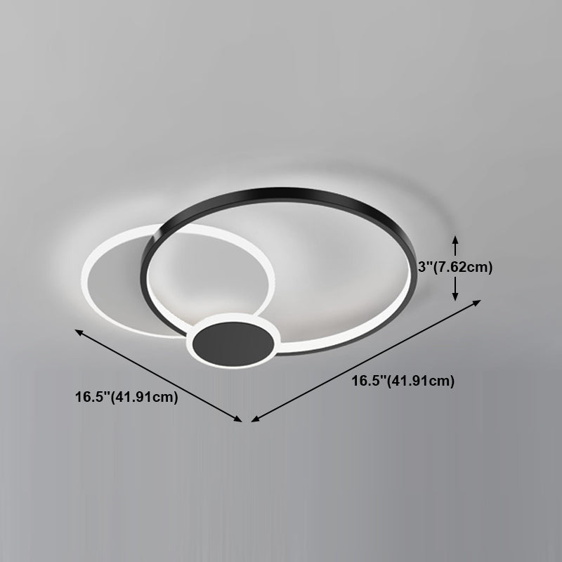 Luminaires de plafond encastrés contemporains à LED pour salon