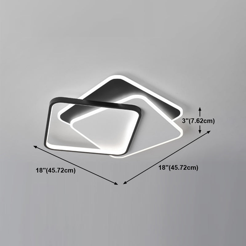 LED Ceiling Mounted Light Contemporary Flush Ceiling Light Fixtures for Living Room