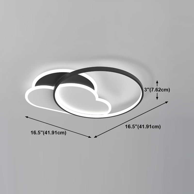 LED Ceiling Mounted Light Contemporary Flush Ceiling Light Fixtures for Living Room