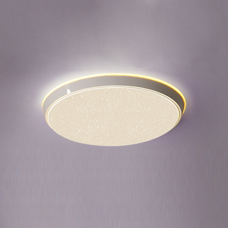 White LED Ceiling Mounted Light Contemporary Flush Ceiling Light Fixtures for Living Room