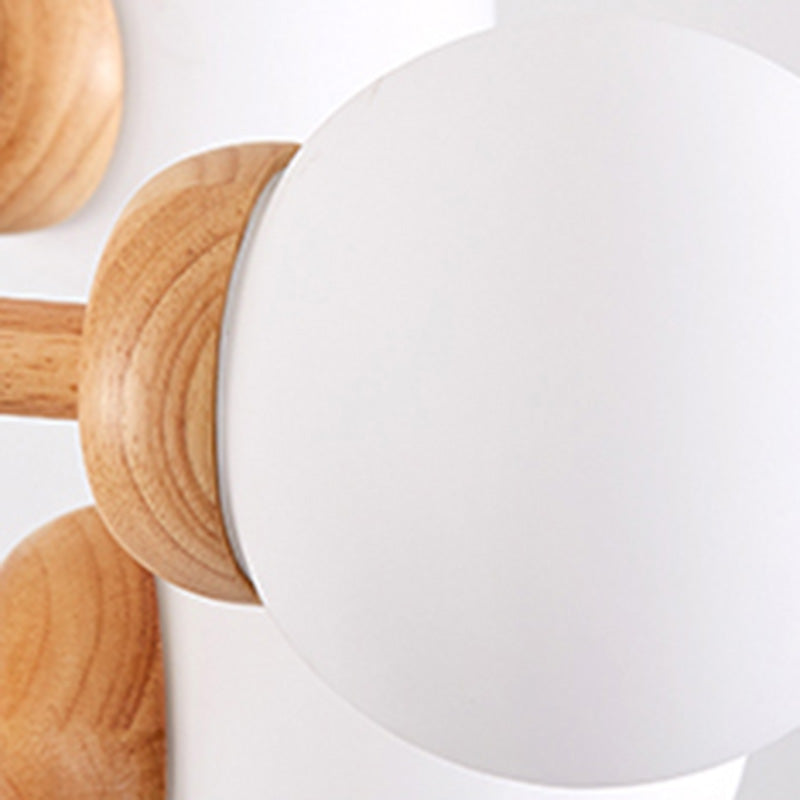 Multi-Light Chandelier Light Fixture Modern Style Ball Shape Glass Pendant Lamp