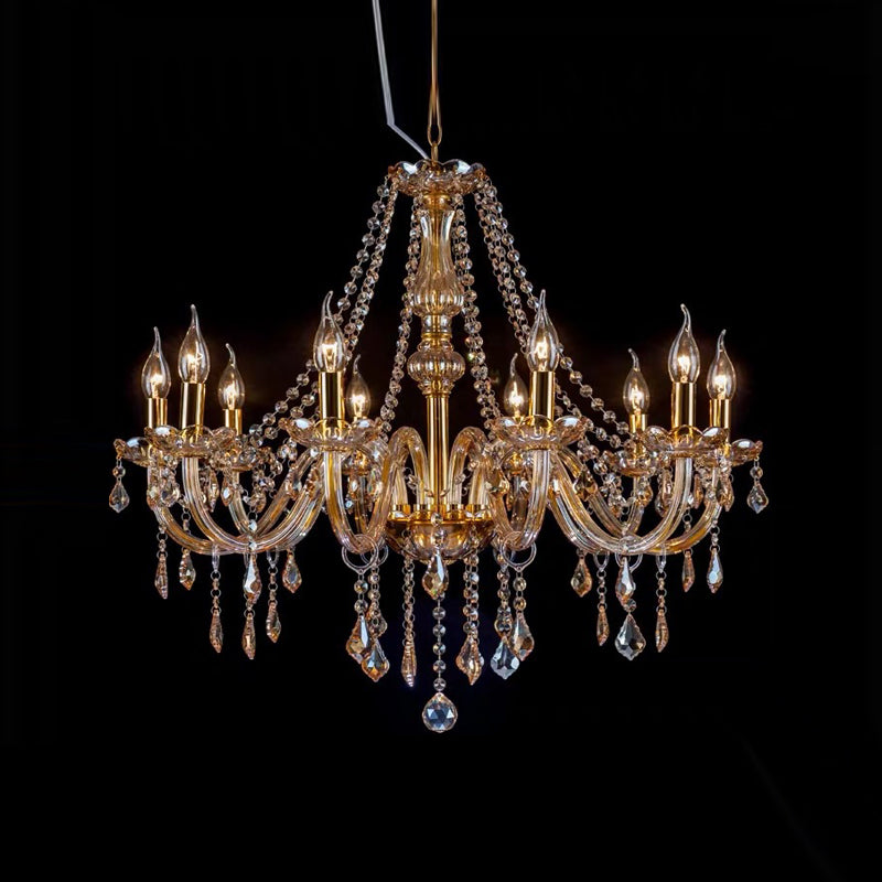 Lampada del lampadario a candeliera lampada vittoriana Crystal sospesa il lampadario per soggiorno