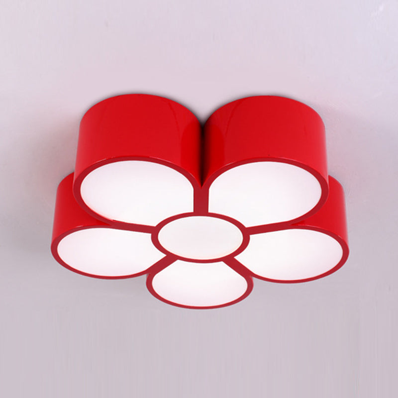 Blume LED Hängende Leuchte Cartoon Metall Klassenzimmer Deckenheizlampe