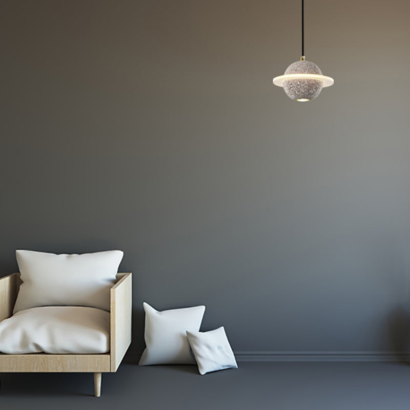 Planet Nordic Planet Pendant Ciment 1-Head Room Dustal Small Sanging Pendant Light