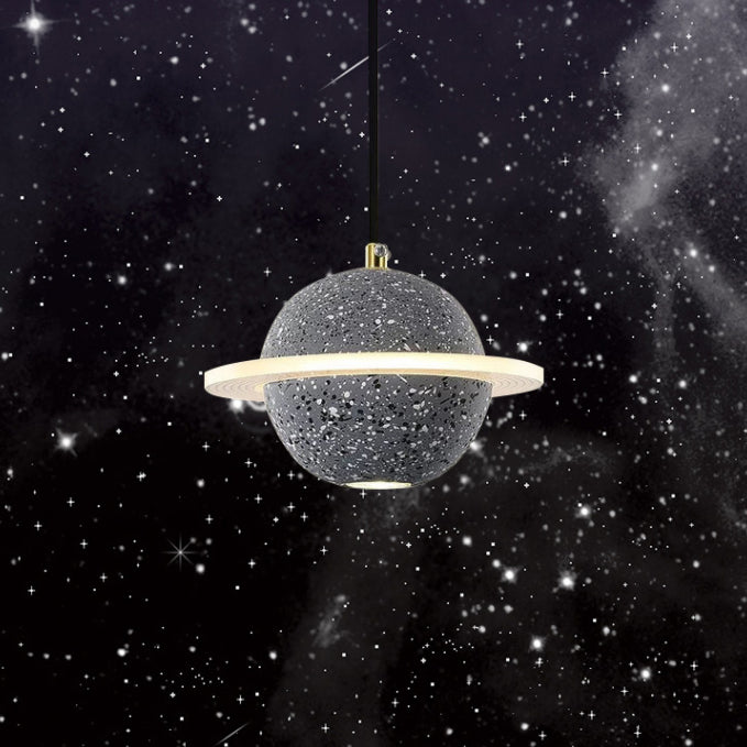 Planet Nordic Planet Pendant Ciment 1-Head Room Dustal Small Sanging Pendant Light