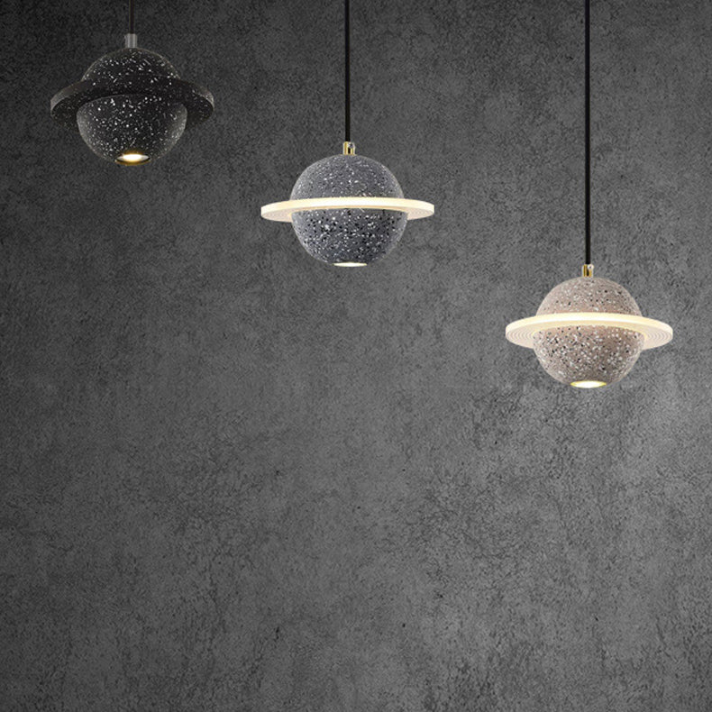 Planet Nordic Planet Pendant Ciment 1-Head Room Dustal Small Sanging Pendant Light