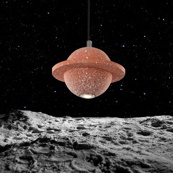 Planet Nordic Planet Pendant Ciment 1-Head Room Dustal Small Sanging Pendant Light