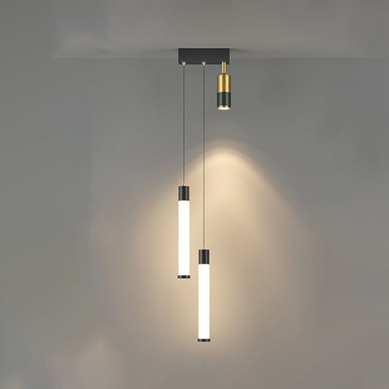 Modern Pendant Light Minimalist Metal Bedroom LED Hanging Light Fixture