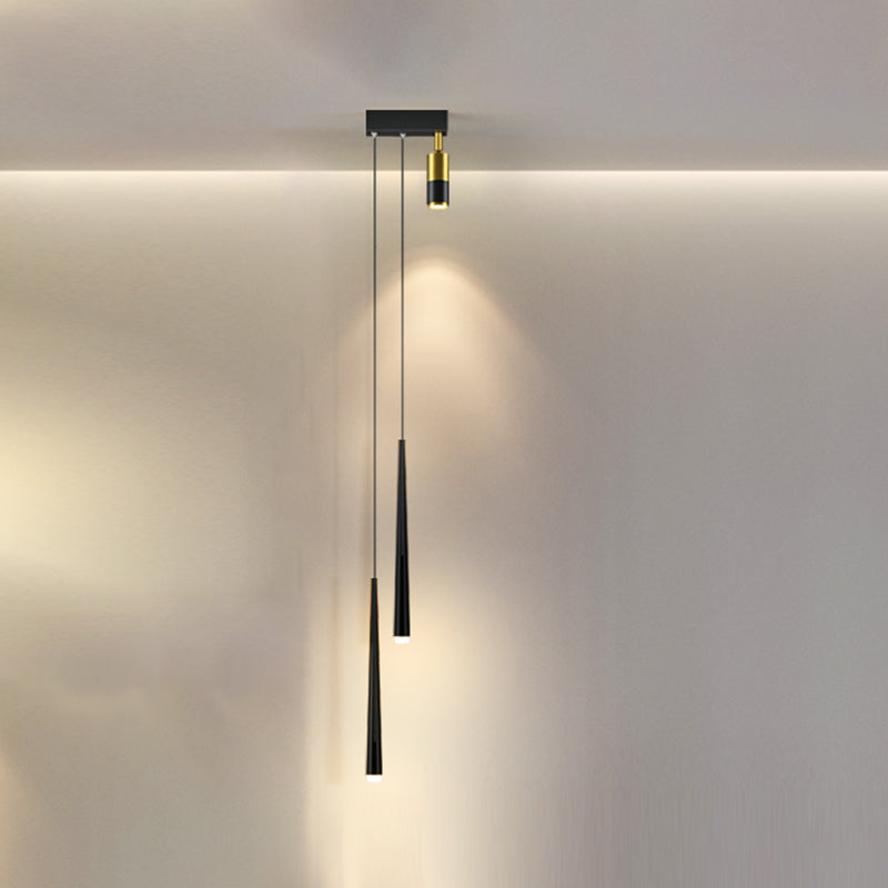 Modern Pendant Light Minimalist Metal Bedroom LED Hanging Light Fixture