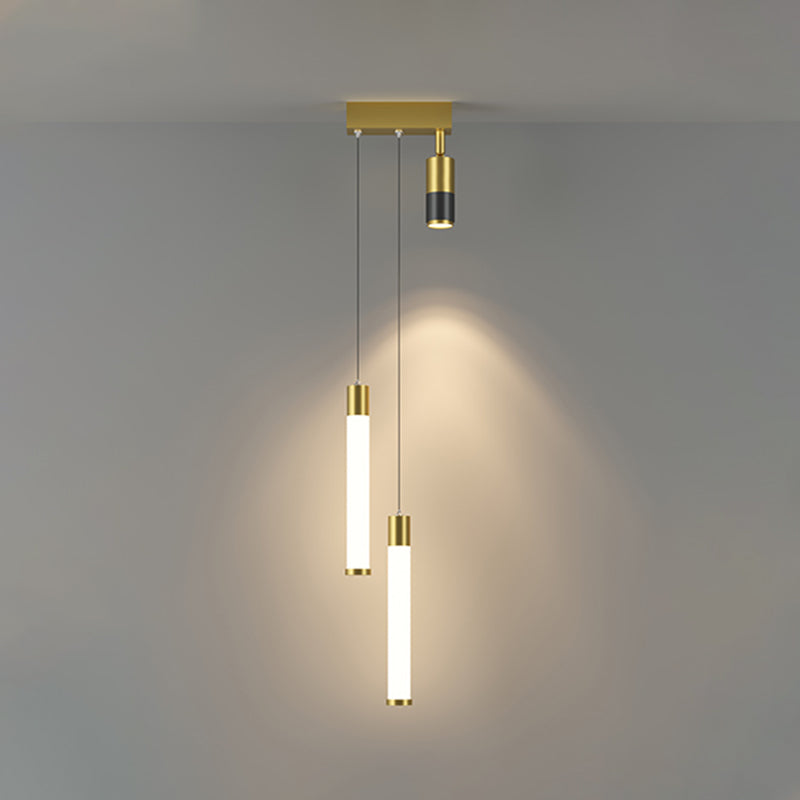 Modern Pendant Light Minimalist Metal Bedroom LED Hanging Light Fixture