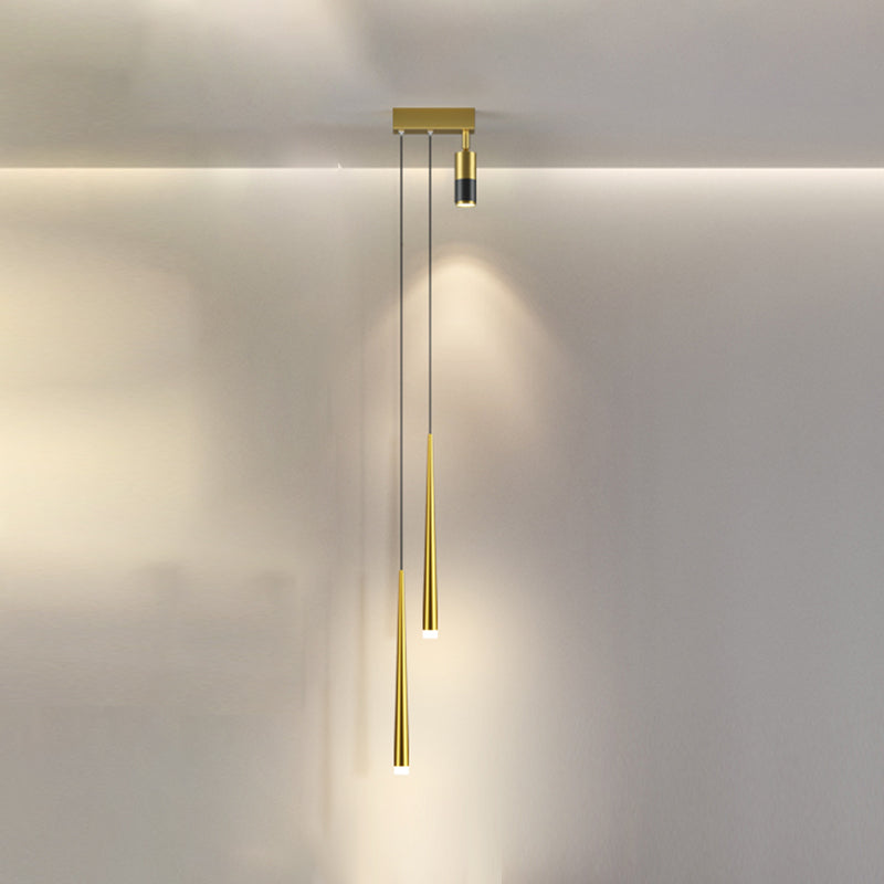 Modern Pendant Light Minimalist Metal Bedroom LED Hanging Light Fixture