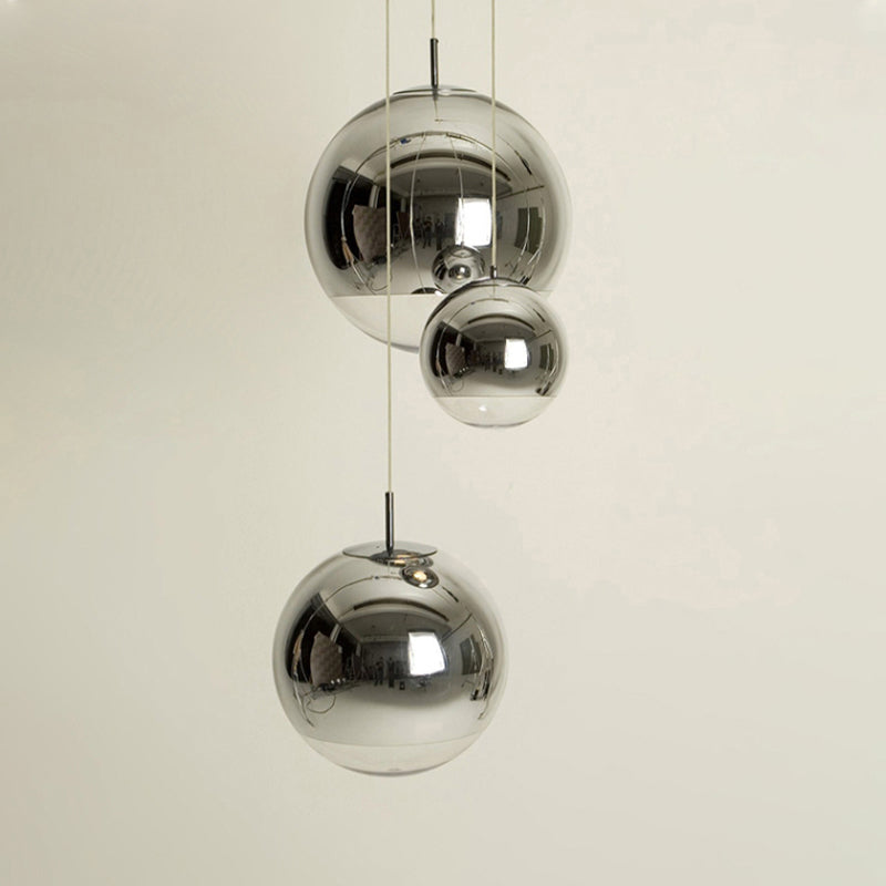 1 hoofdbol hanglamp licht postmodern gespiegelde glazen ophanging licht
