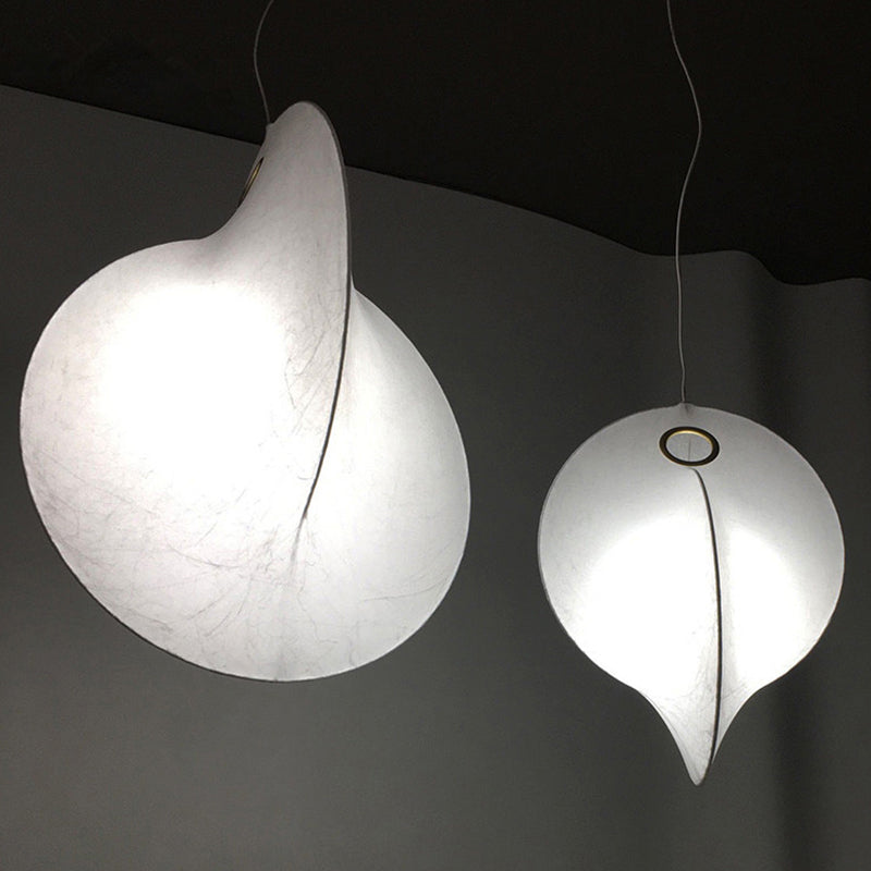 Style moderne suspendu éclairage en soie